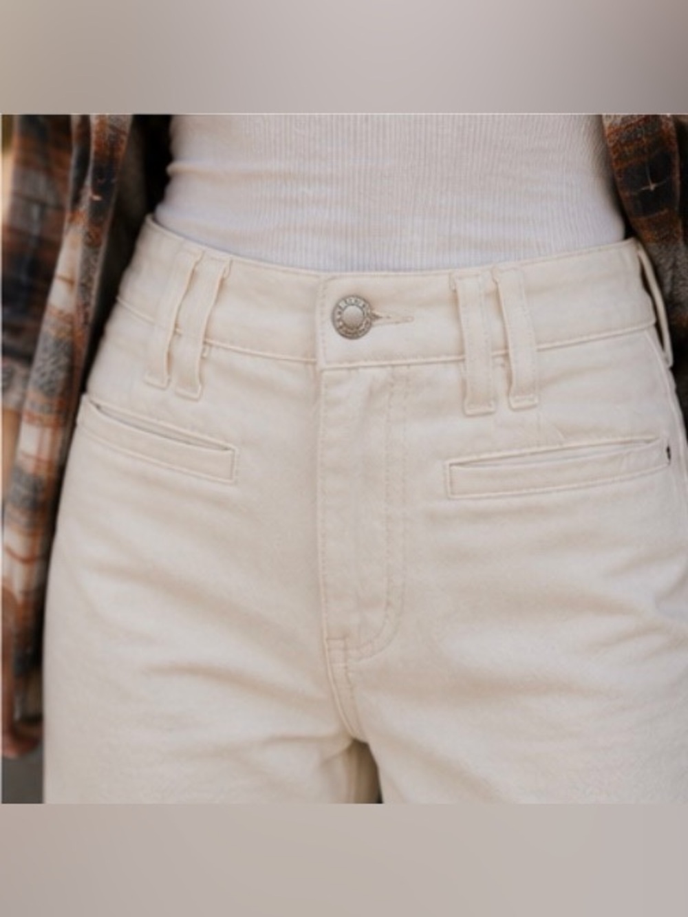 New‼️ Citizens Of Humanity - 🤍Marzipan Gaucho Trouser Wide Leg Jeans Off White - Picture 3 of 16